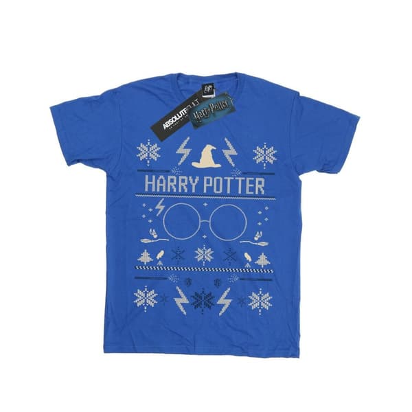 Harry Potter T-shirt med julmönster för pojkar