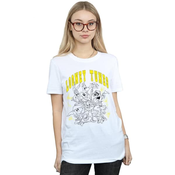 Looney Tunes Dam/dam Basketball Squad - Boyfriend-t-shirt i bomull