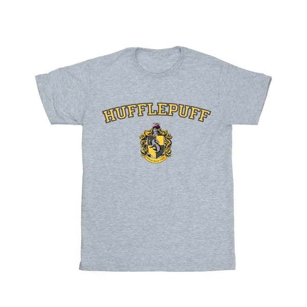 Harry Potter Dam/Häst Hufflepuff Crest Boyfriend T-shirt i bomull