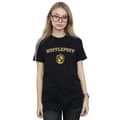 Miniatyrbild 2 av 3: Harry Potter Dam/Häst Hufflepuff Crest Boyfriend T-shirt i bomull