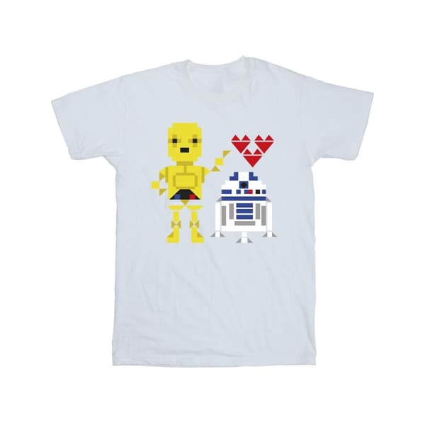 Star Wars Hjärta-robot-T-shirt för herrar