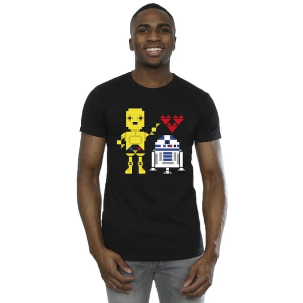 Star Wars Hjärta-robot-T-shirt för herrar