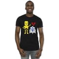 Miniatyrbild 2 av 3: Star Wars Hjärta-robot-T-shirt för herrar