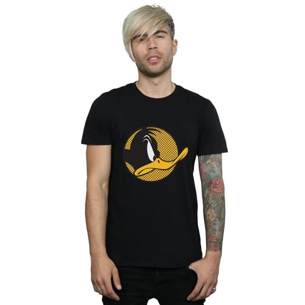 Looney Tunes Mens Daffy Duck Dotted Profile T-Shirt