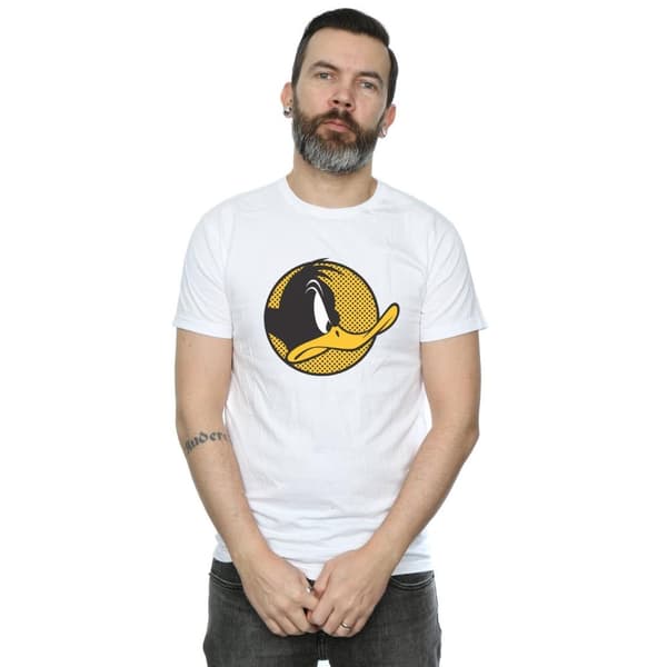 Looney Tunes Mens Daffy Duck Dotted Profile T-Shirt