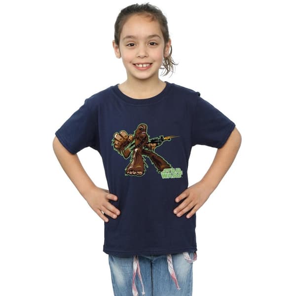 Star Wars Chewbacca t-shirt i bomull för flickor
