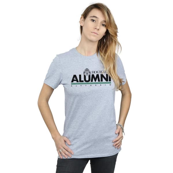 Harry Potter Dam/Tjej Hogwarts Alumni Slytherin Boyfriend T-shirt i bomull