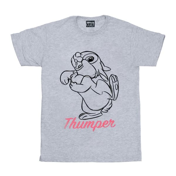 Disney Bambi Thumper - Linjeteckning - T-shirt i bomull för flickor