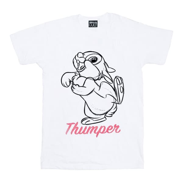 Disney Bambi Thumper - Linjeteckning - T-shirt i bomull för flickor