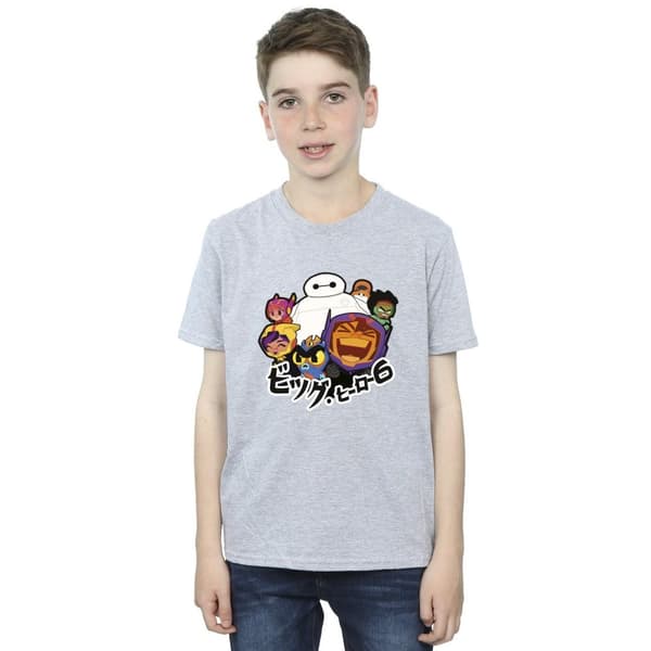 Disney Pojkar Big Hero 6 Baymax Group Manga T-shirt