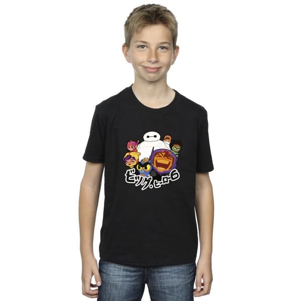 Disney Pojkar Big Hero 6 Baymax Group Manga T-shirt