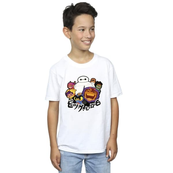 Disney Pojkar Big Hero 6 Baymax Group Manga T-shirt