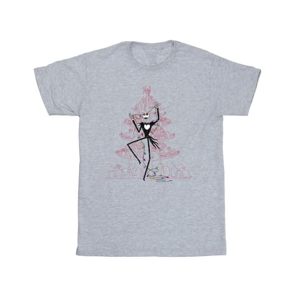 Disney The Nightmare Before Christmas Tree - rosa t-shirt för herrar