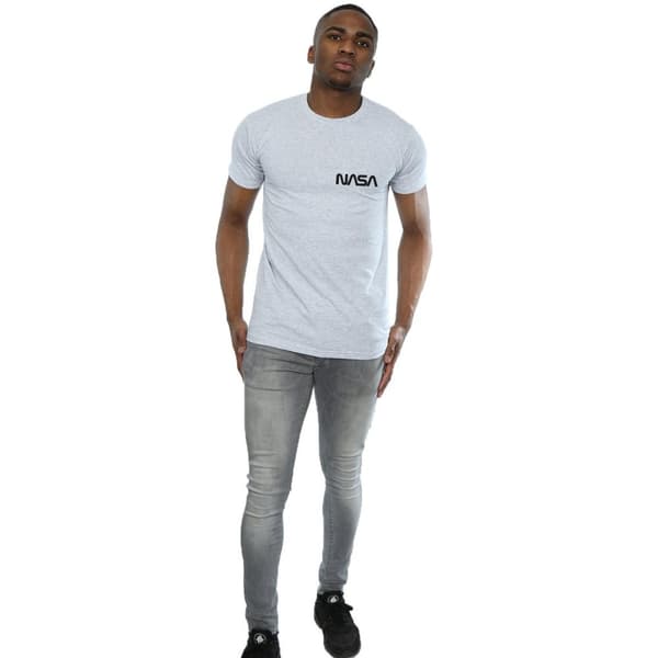 NASA Mens Modern Logo Chest T-Shirt