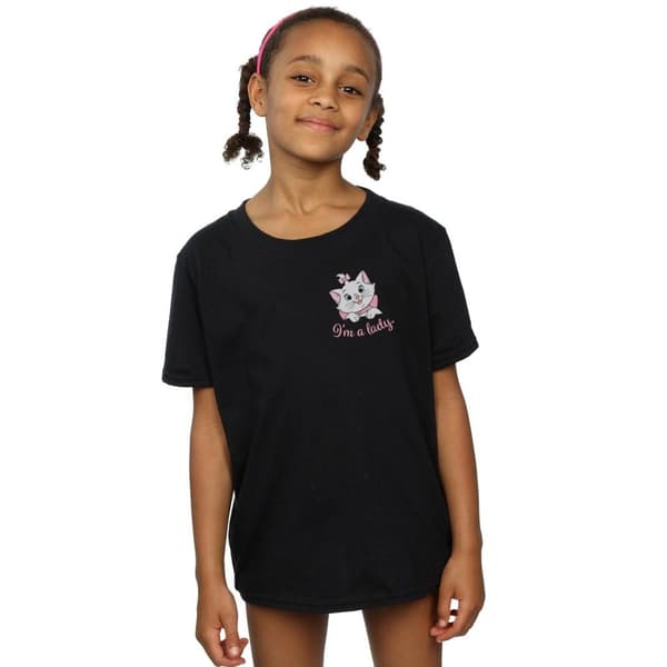 Disney Aristocats Marie I´m A Lady - T-shirt i bomull med brösttryck för flickor