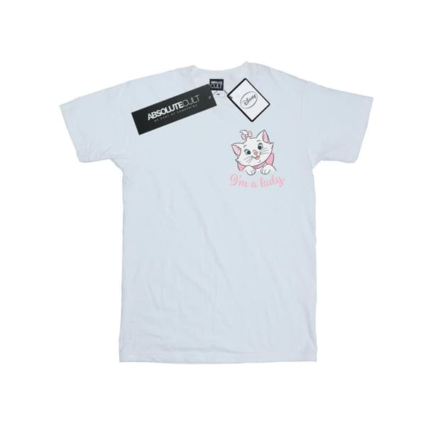 Disney Aristocats Marie I´m A Lady - T-shirt i bomull med brösttryck för flickor