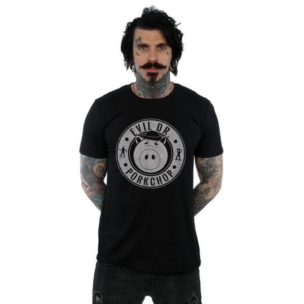 Disney Mens Toy Story Evil Dr Pork Chop T-shirt
