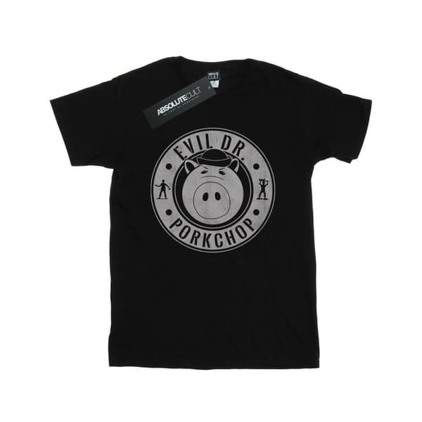 Disney Mens Toy Story Evil Dr Pork Chop T-shirt Black S