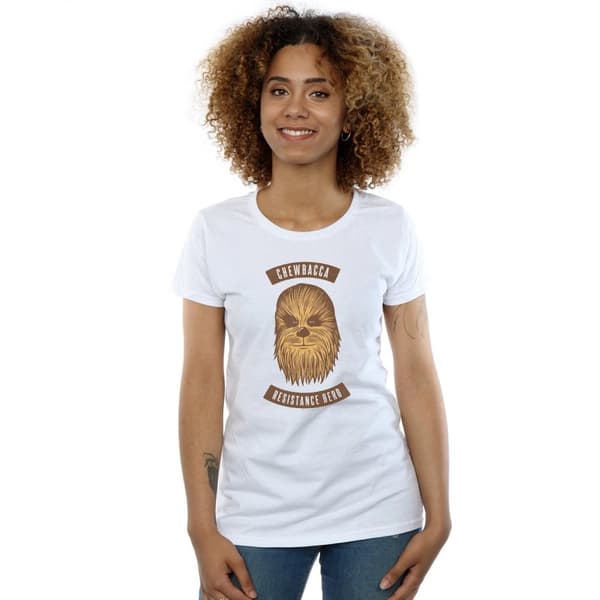Star Wars: The Rise of Skywalker Womens/Ladies Star Wars The Rise Of Skywalker Chewbacca Resistance Hero Cotton T-Shirt