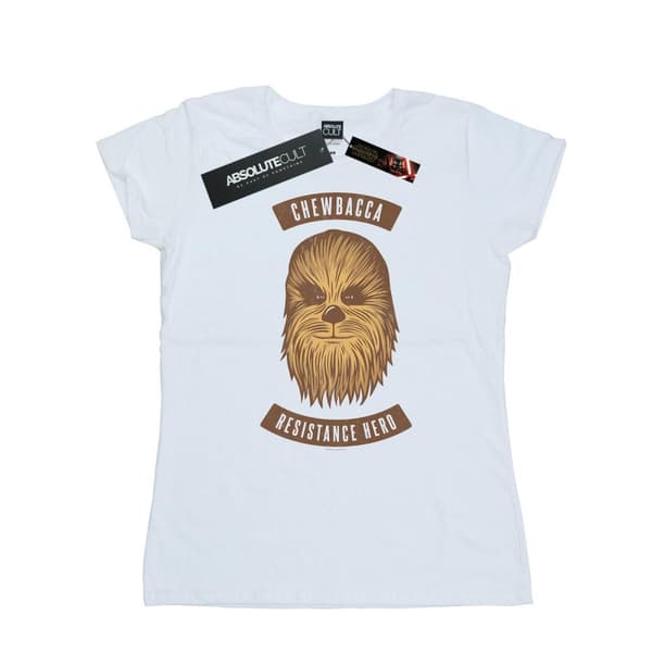 Star Wars: The Rise of Skywalker Womens/Ladies Star Wars The Rise Of Skywalker Chewbacca Resistance Hero Cotton T-Shirt