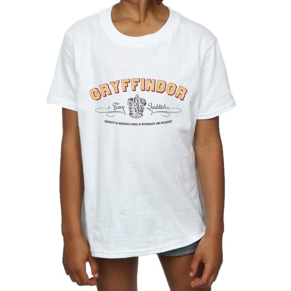 Harry Potter Girls Gryffindor Team Quidditch Cotton T-Shirt