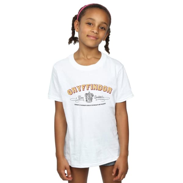 Harry Potter Girls Gryffindor Team Quidditch Cotton T-Shirt