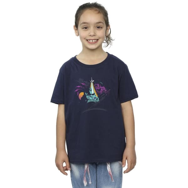 Disney T-shirt i bomull för flickor med Lightyear Zurg i rymden
