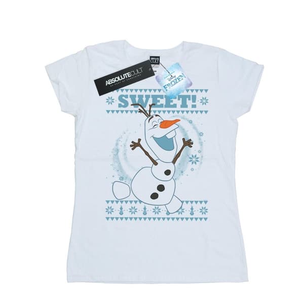 Disney Dam/Tjej Frozen Olaf Sweet Christmas T-shirt i bomull