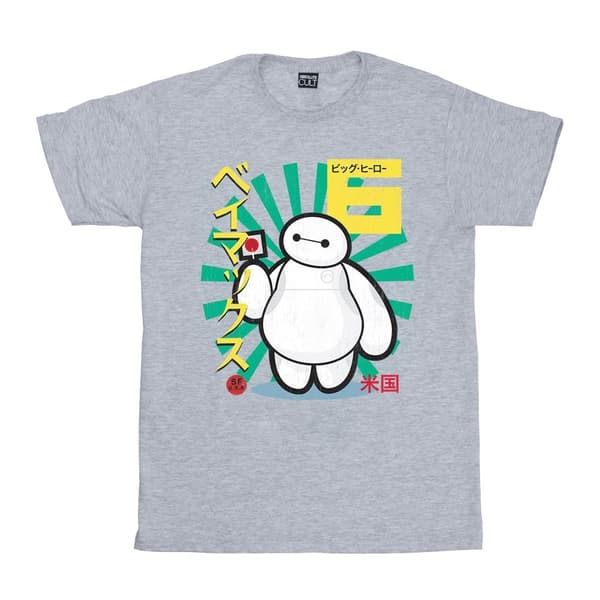 Disney Girls Big Hero 6 Baymax Lollypop Cotton T-Shirt