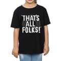 Miniatyrbild 3 av 5: Looney Tunes Girls That´s All Folks Text Bomulls-T-shirt