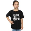 Miniatyrbild 2 av 5: Looney Tunes Girls That´s All Folks Text Bomulls-T-shirt