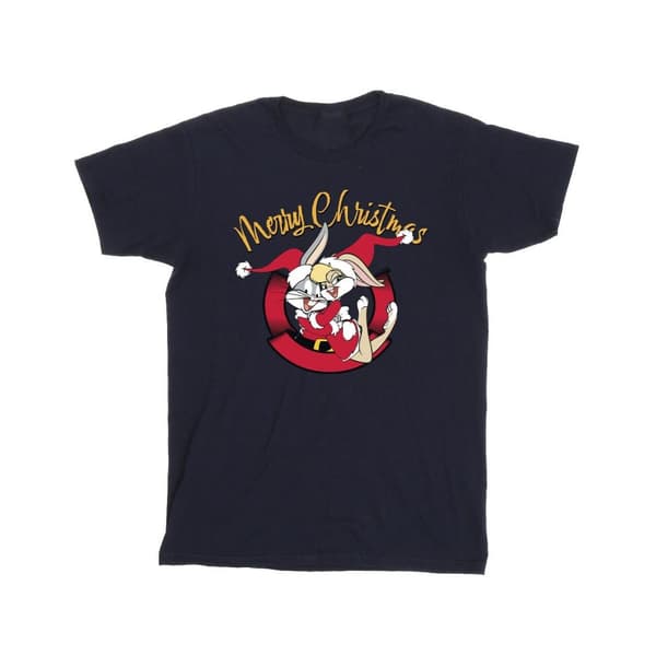 Looney Tunes T-shirt "Lola Merry Christmas" för pojkar Navy Blue 7-8 Years