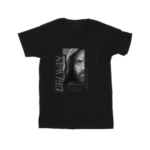Star Wars Flickor Obi-Wan Kenobi Jedi SciFi Collage Bomulls-T-shirt