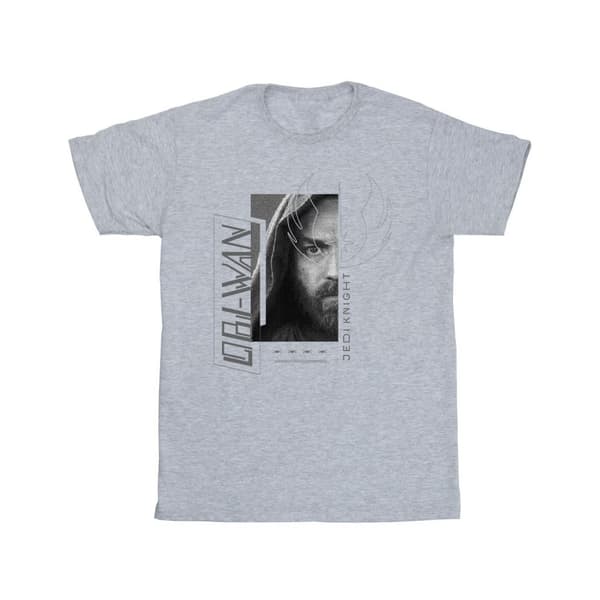 Star Wars Flickor Obi-Wan Kenobi Jedi SciFi Collage Bomulls-T-shirt