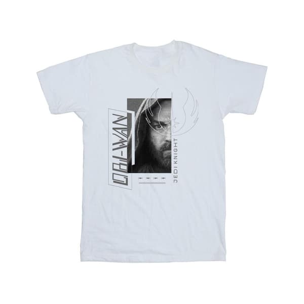 Star Wars Flickor Obi-Wan Kenobi Jedi SciFi Collage Bomulls-T-shirt