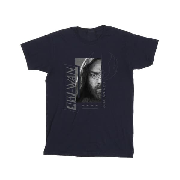 Star Wars Flickor Obi-Wan Kenobi Jedi SciFi Collage Bomulls-T-shirt