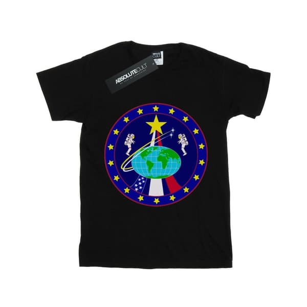 NASA Classic Globe Astronauts bomulls-T-shirt för flickor