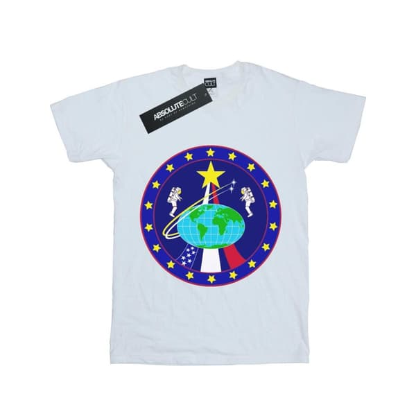 NASA Classic Globe Astronauts bomulls-T-shirt för flickor