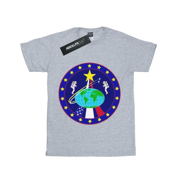 NASA Classic Globe Astronauts bomulls-T-shirt för flickor