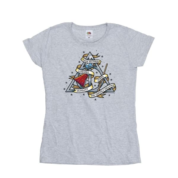 Harry Potter Womens/Ladies The Deathly Hallows Cotton T-Shirt