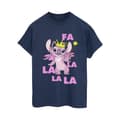 Miniatyrbillede 1 af 3: Disney Womens/Ladies Lilo & Stitch Angel Fa La La Cotton Boyfriend T-Shirt