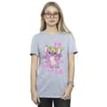 Miniatyrbillede 2 af 3: Disney Womens/Ladies Lilo & Stitch Angel Fa La La Cotton Boyfriend T-Shirt