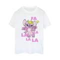 Miniatyrbillede 1 af 3: Disney Womens/Ladies Lilo & Stitch Angel Fa La La Cotton Boyfriend T-Shirt