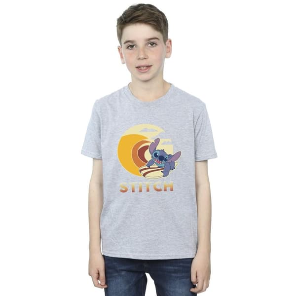 Disney Lilo & Stitch - T-shirt med sommarvågor för pojkar