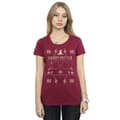 Miniatyrbillede 2 af 3: Harry Potter Womens/Ladies Christmas Pattern Cotton T-Shirt