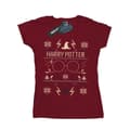 Miniatyrbillede 1 af 3: Harry Potter Womens/Ladies Christmas Pattern Cotton T-Shirt
