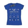 Miniatyrbillede 1 af 3: Harry Potter Womens/Ladies Christmas Pattern Cotton T-Shirt