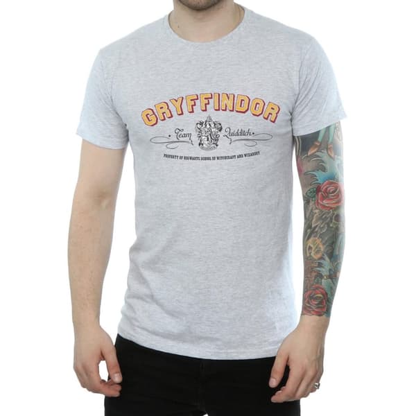 Harry Potter Mens Gryffindor Team Quidditch T-Shirt