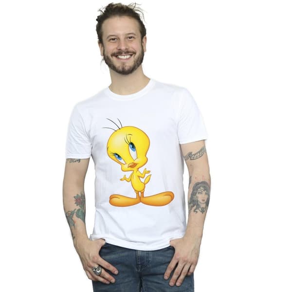 Looney Tunes Mens Tweety Standing T-Shirt
