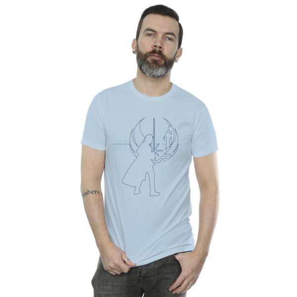 Star Wars Mens Obi-Wan Kenobi Jedi Master Balance T-Shirt